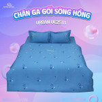 Bộ sưu tập chăn ga gối Sông Hồng màu xanh nước biển đẹp xịn