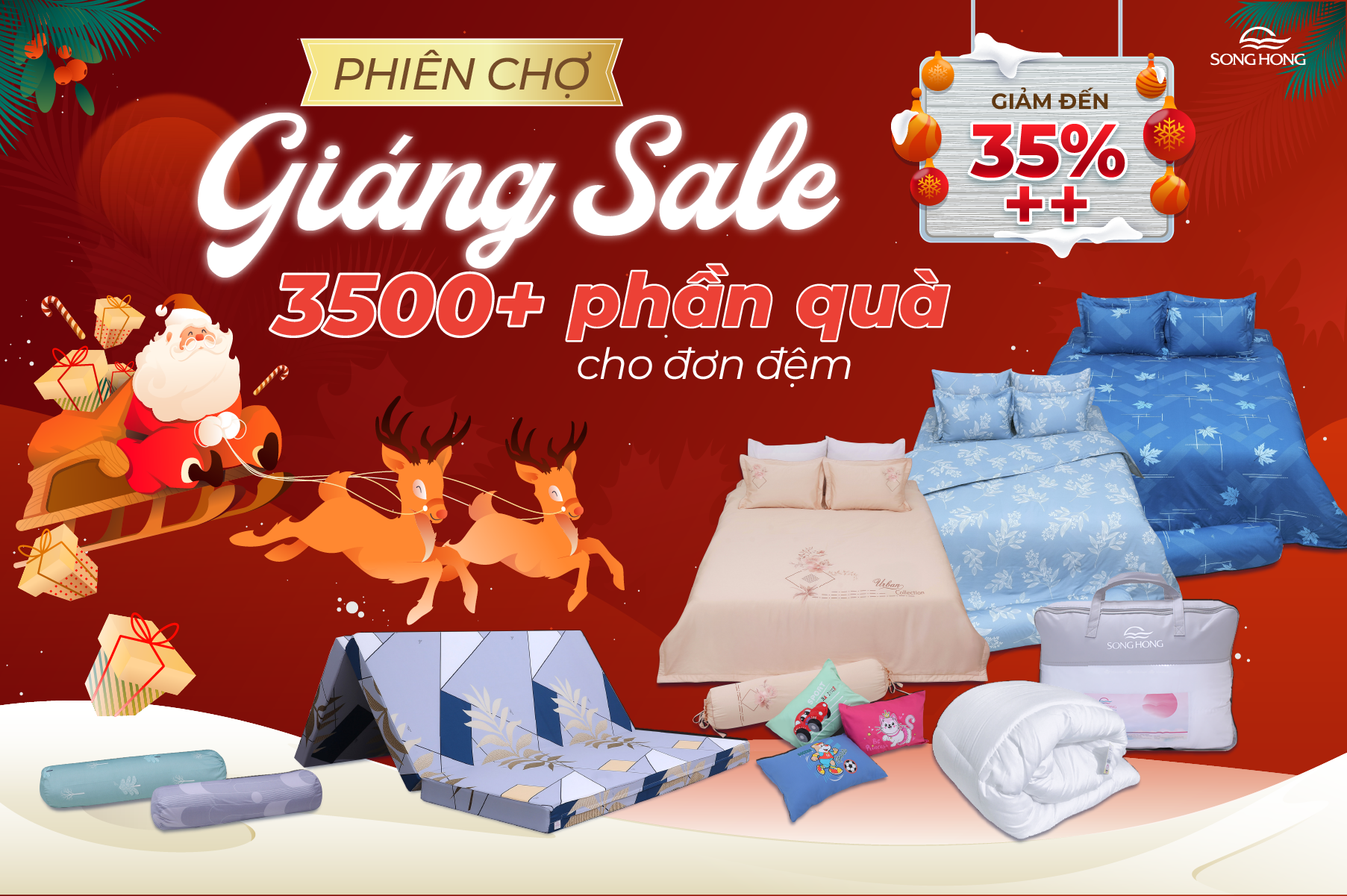 PHIÊN CHỢ GIÁNG SALE - SÔNG HỒNG ƯU ĐÃI CHẤN ĐỘNG