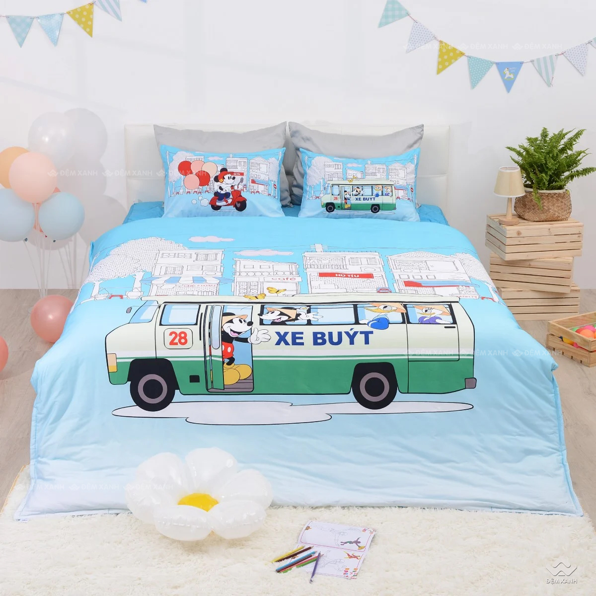 Bộ sưu tập chăn ga gối đệm Sông Hồng hình dễ thương đẹp xịn