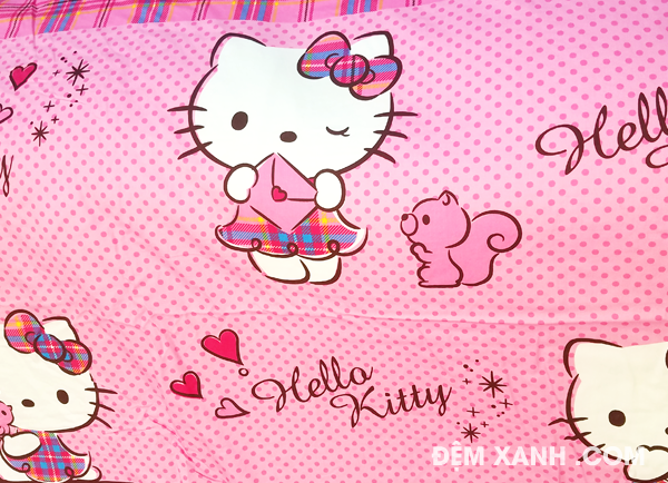 Chăn ga gối Sông Hồng Hello Kitty K16035