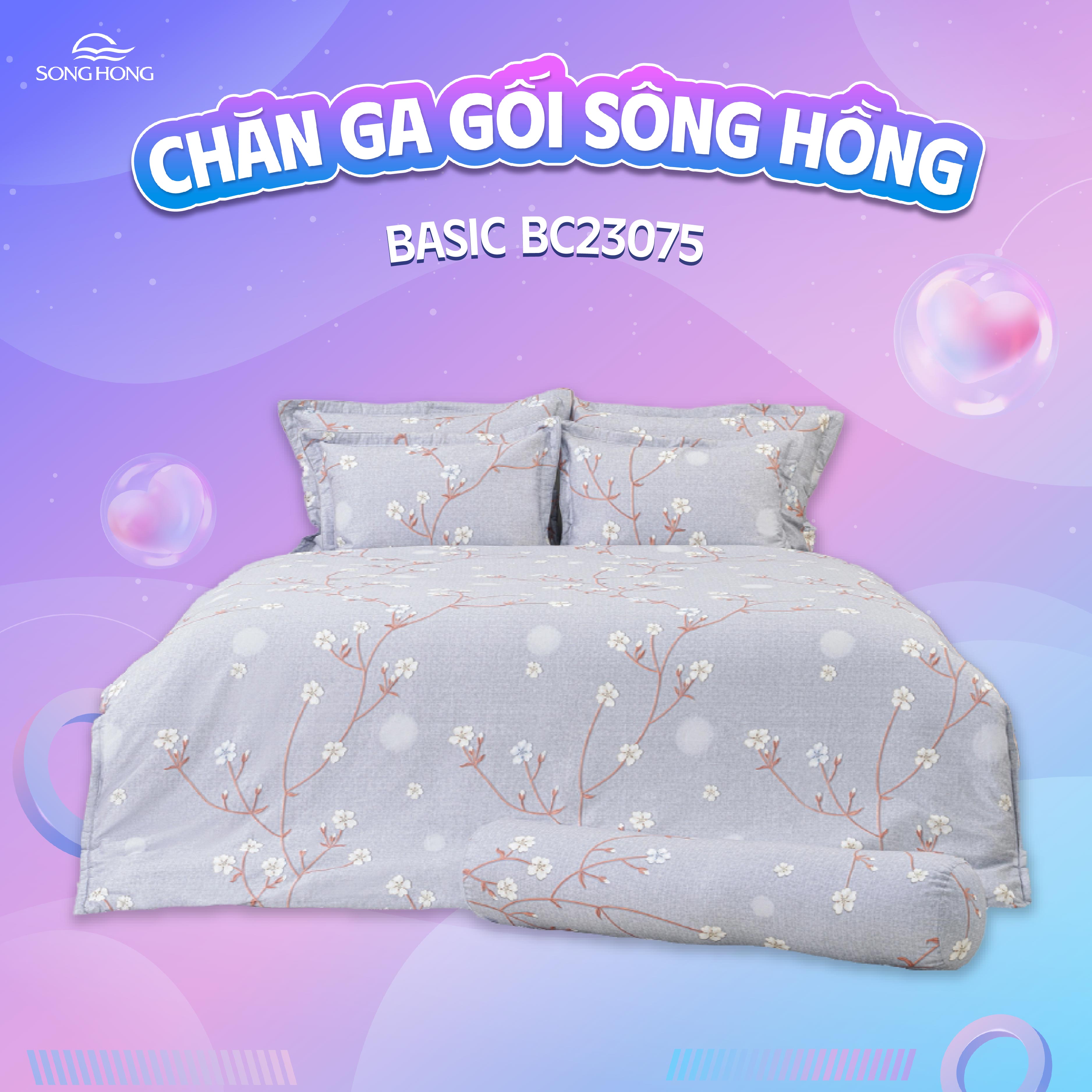  Ga gối Sông Hồng Basic cotton BC23075