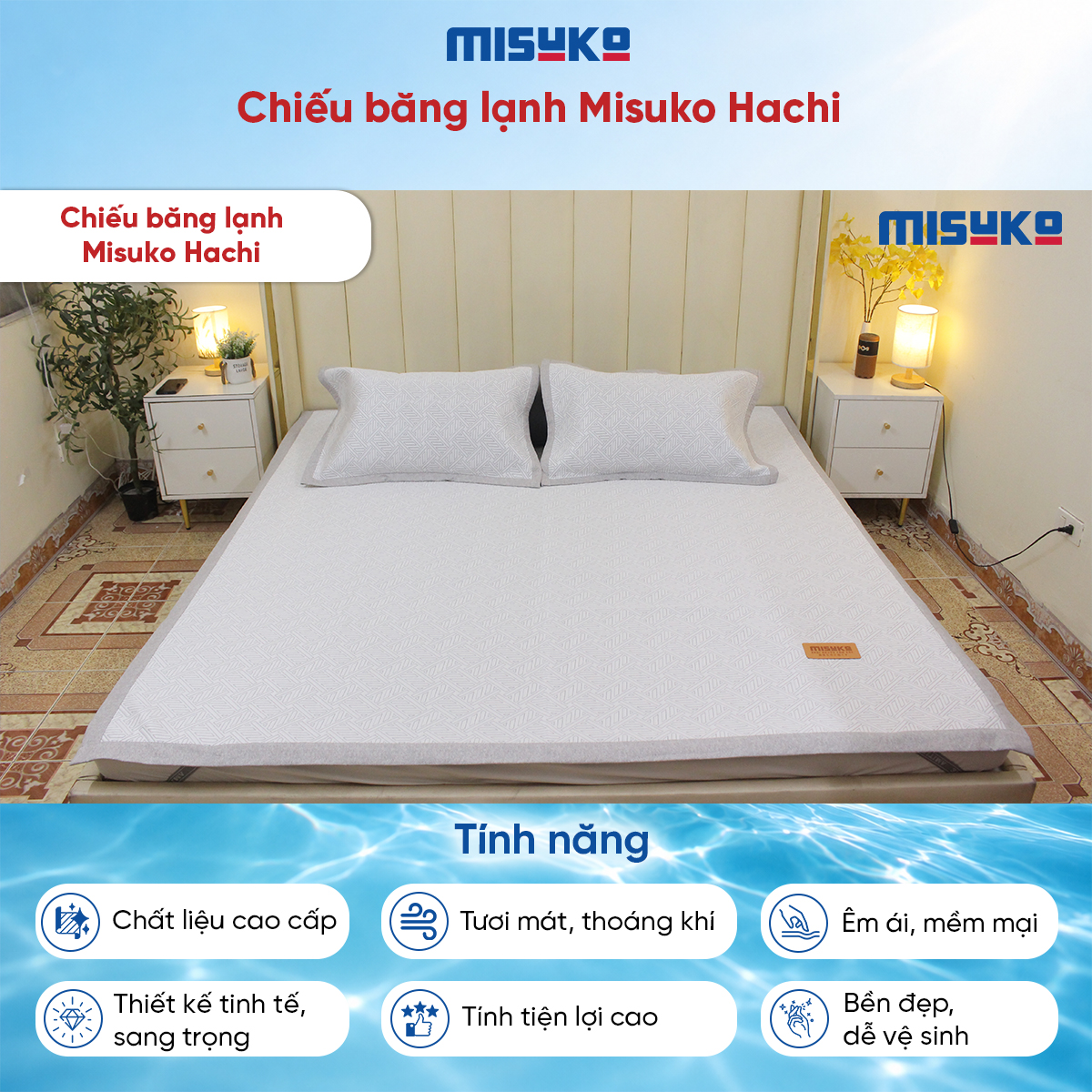 Chiếu điều hòa băng lạnh Misuko Hachi