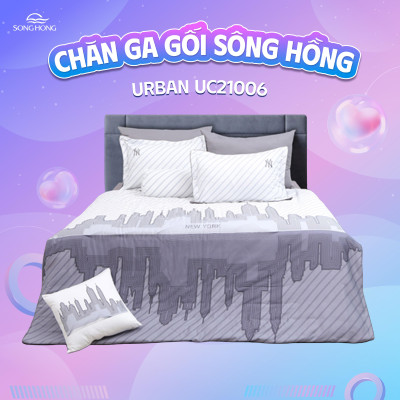  Chăn ga gối sông hồng cao cấp Urban UC21006 
