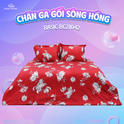 Chăn ga gối Sông Hồng Basic cotton BC21042