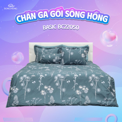 Vỏ chăn đông Sông Hồng basic cotton BC22050