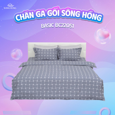 Vỏ chăn đông Sông Hồng basic cotton BC22051
