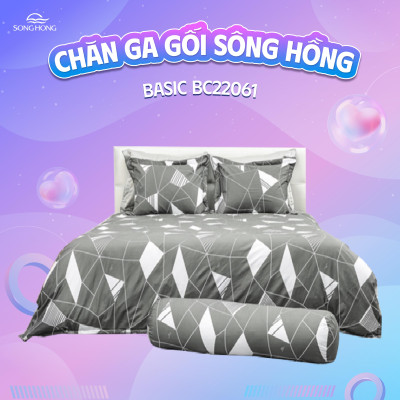 Vỏ chăn xuân thu Sông Hồng basic cotton BC22061