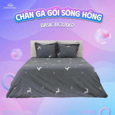 Vỏ chăn xuân thu Sông Hồng basic cotton BC22067