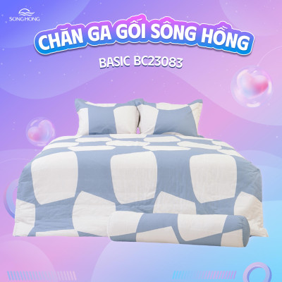 Vỏ chăn xuân thu Sông Hồng basic cotton BC23083