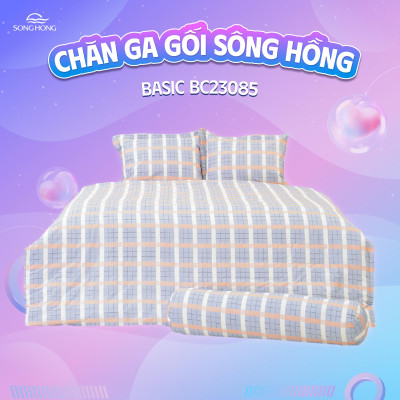 Vỏ chăn xuân thu Sông Hồng basic cotton BC23085