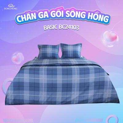 Vỏ chăn xuân thu Sông Hồng basic cotton BC24103