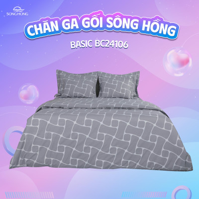 Vỏ chăn xuân thu Sông Hồng basic cotton BC24106