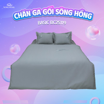Chăn ga gối Sông Hồng Basic Cotton BC25119
